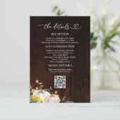 Sunflower Détails du Mariage de automne Cartes de  (Debout devant)