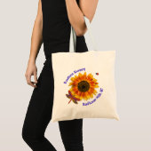 Sunflower Dragonfly Nursery Bedrijfsnaam Tote Bag (Voorkant (product))