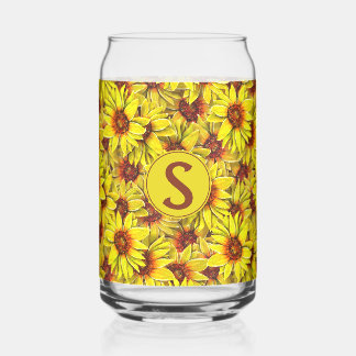 Sunflower Drinking Glass Blikvorm Glas