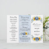 Sunflower Dusty Blue Slate Peony Programme de mari (Debout devant)