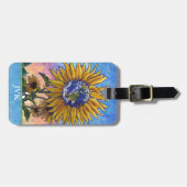 Sunflower Earth Art Bagagelabel (Voorkant horizontaal)