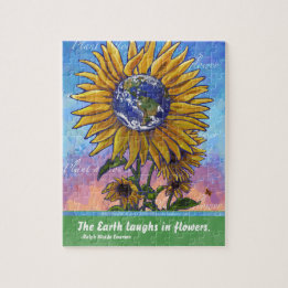 Sunflower Earth Art Legpuzzel