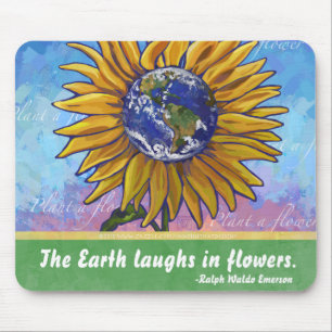 Sunflower Earth Art Muismat