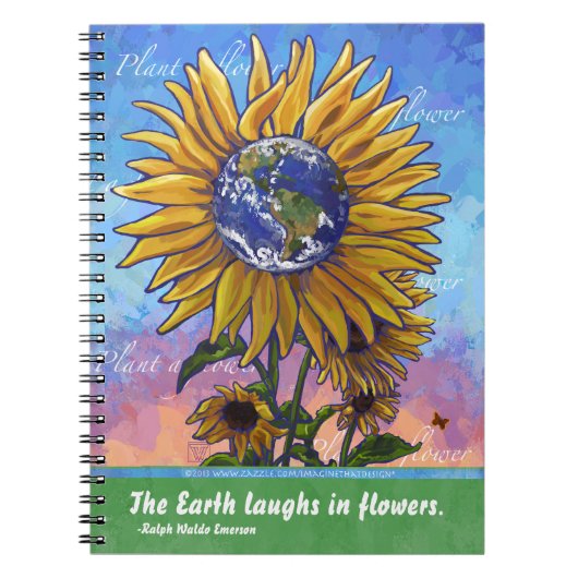 Sunflower Earth Art Notitieboek (Voorkant)