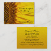 Sunflower Elegant Professional Visitekaartje (Voorkant / Achterkant)