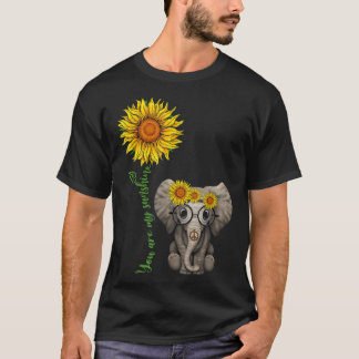 Sunflower Elephant Gift TShirt