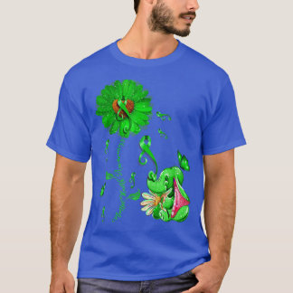 Sunflower Elephant outfit Spread Mental Health Awa T-shirt