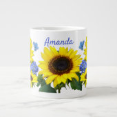 Sunflower en Hydrangea Mok van de Specialiteit van (Voorkant)