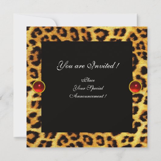 SUNFLOWER EN LEOPARD FUR BOW SUMMER GARDEN PARTIJ KAART (Achterkant)