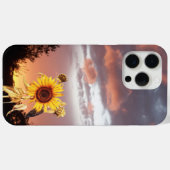 SUNFLOWER EN PINK SUMMER SUNSET Case-Mate iPhone CASE (Achterkant (horizontaal))