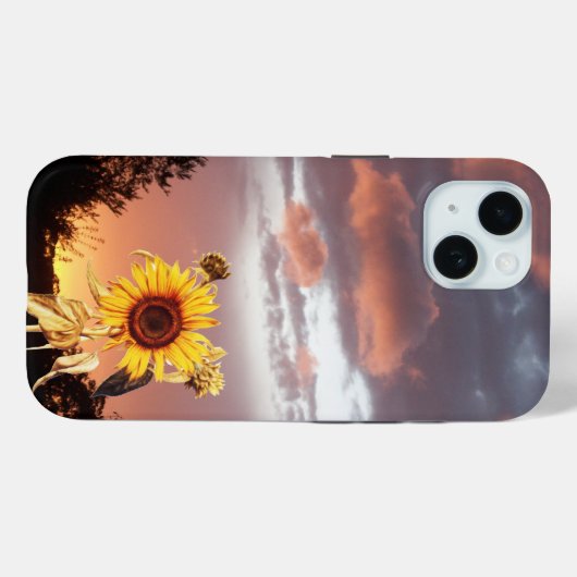 SUNFLOWER EN SUMMER SUNSET Case-Mate iPhone CASE (Achterkant (horizontaal))
