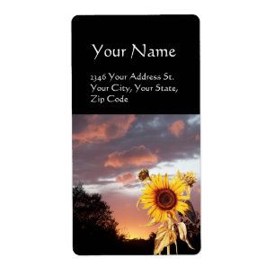 SUNFLOWER EN SUMMER SUNSET ETIKET