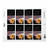 SUNFLOWER EN SUMMER SUNSET ETIKET (Full Sheet)