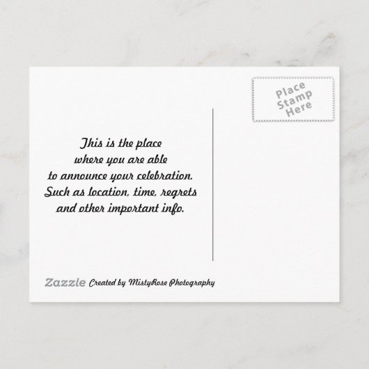 Sunflower Enregistrer la date Carte postale (Dos)