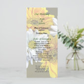 Sunflower et Daisies Programme de mariage (Debout devant)