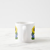 Sunflower et Hydrangea Nom personnalisé Café Mug (Dos)