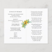 Sunflower Eucalyptus Floral Leaf Programmes de mar (Dos)