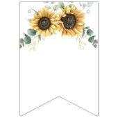 Sunflower Eucalyptus Greenery Boho Vrijgezellenfee Vlaggetjes (Eerste vlag)