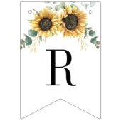 Sunflower Eucalyptus Greenery Boho Vrijgezellenfee Vlaggetjes (Derde vlag)