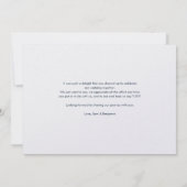 Sunflower Eucalyptus Jour de mariage Photos Merci (Dos)