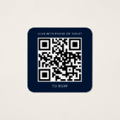 Sunflower Eucalyptus Site Mariage QR Code RSVP (Dos)