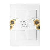 Sunflower Eucalyptus Succulent Weddenschap Uitnodigingen Wikkel (Voorkant Voorbeeld)