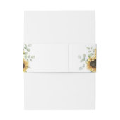 Sunflower Eucalyptus Succulent Weddenschap Uitnodigingen Wikkel (Achterkant Voorbeeld)