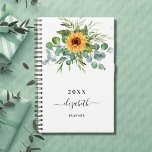 Sunflower eucalyptus vert nom du script 2023<br><div class="desc">Un arrière - plan blanc. Décoré de tournesols, de verdure d'eucalyptus. Ajoutez un nom, du texte. Le nom est écrit avec un script de style moderne écrit à la main avec des swashes. Pour que les swashes ne suppriment que le nom de l'échantillon, laissez les espaces ou émoticônes devant et...</div>