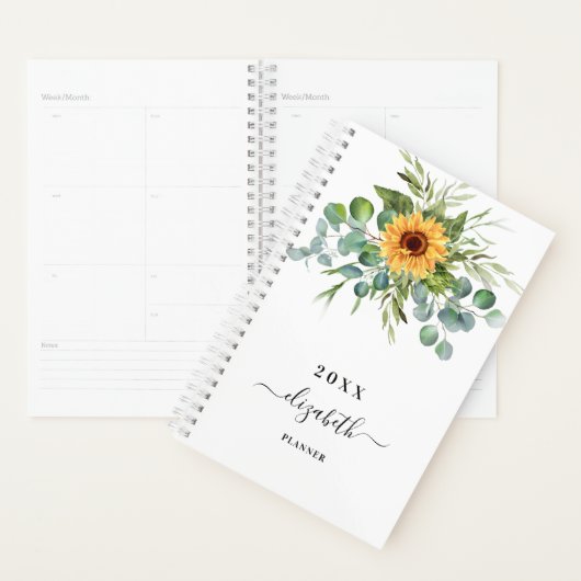 Sunflower eucalyptus vert nom du script 2023 (Devant avec enveloppe)