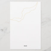 Sunflower Eucalyptus Weduwprogramma Briefpapier (Achterkant)