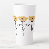 Sunflower Faith Mug Latte Mok (Voorkant)
