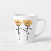 Sunflower Faith Mug Latte Mok (Rechts)