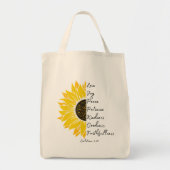 Sunflower Faith Tote Bag (Voorkant)
