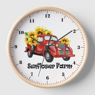 "Sunflower Farms" Oude Truck/Zonnebloemen Muur