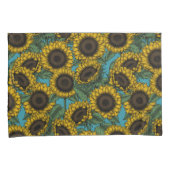 Sunflower field kussensloop (Voorkant-Rechts)