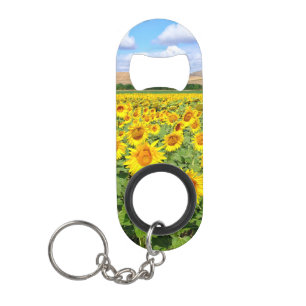 Sunflower field mini flessenopener