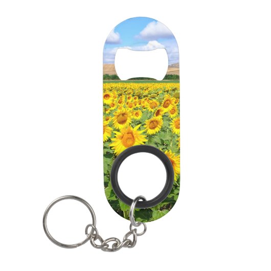 Sunflower field mini flessenopener (Voorkant)