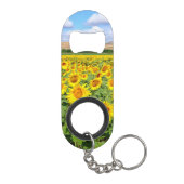 Sunflower field mini flessenopener (Achterkant)