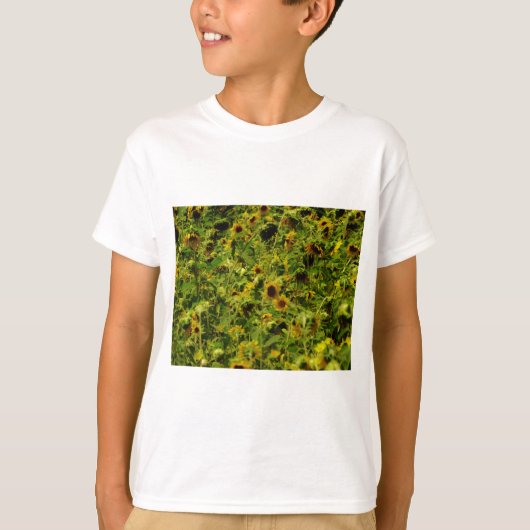 Sunflower field t-shirt (Voorkant)