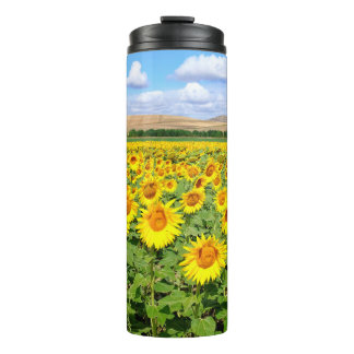 Sunflower field thermosbeker