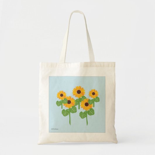 Sunflower fields Tote Bag (Devant)