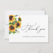 Sunflower Flat Dank u kaarten (Voorkant)