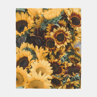 SUNFLOWER FLEECE DEKEN