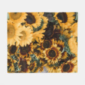 SUNFLOWER FLEECE DEKEN (Voorkant (Horizontaal))