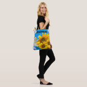 Sunflower Floral Babel Angel Sky Sac fourre-tout (Sur le modèle)