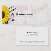Sunflower | Floral Background Visitekaartje (Voorkant / Achterkant)