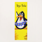 Sunflower Floral Penguin Yoga Mat (Achterkant)