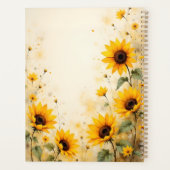  Sunflower Floral Spiral-Bound Botanical Print (Dos)