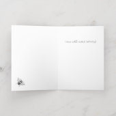 Sunflower Foil Bonne Bee Day Carte d'anniversaire (Couchage intérieur)