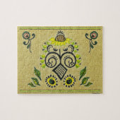 Sunflower Folk Pattern Legpuzzel (Horizontaal)